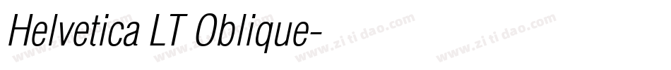 Helvetica LT Oblique字体转换